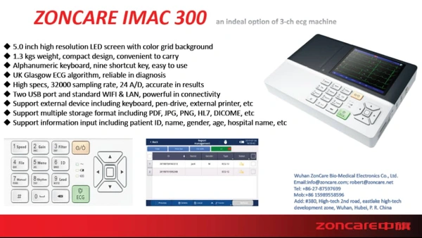 Zonecare Three Channel Zonecare ECG